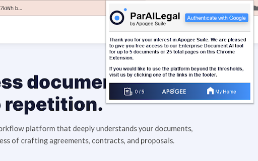 ParAILegal by Apogee Suite网页截图,ParAILegal by Apogee Suite网页快照