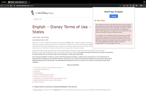 Legal Red Flag Detector网页截图,Legal Red Flag Detector网页快照