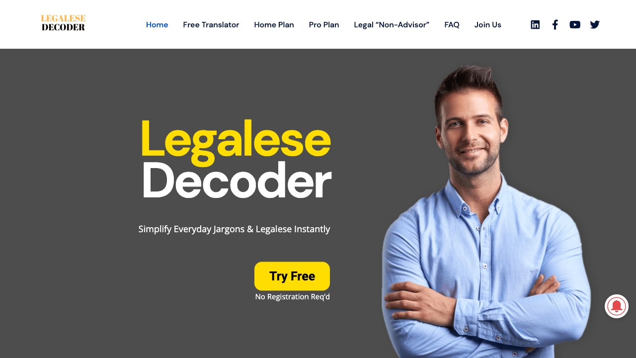 Legalese Decoder网页截图,Legalese Decoder网页快照