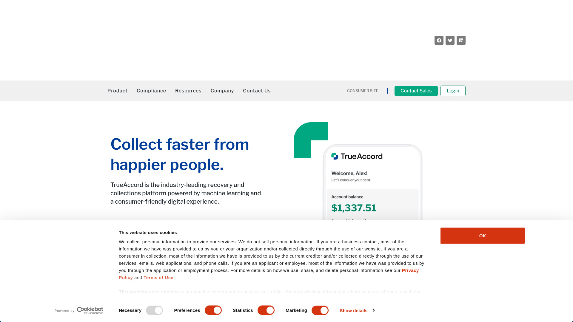 trueaccord.com网页截图,trueaccord.com网页快照