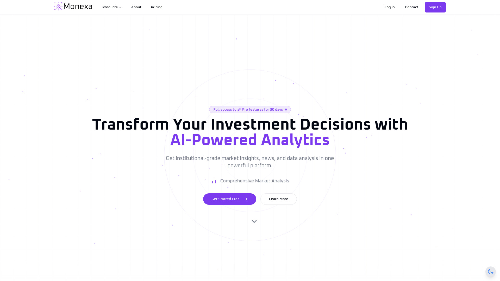 Monexa网页截图,Monexa网页快照