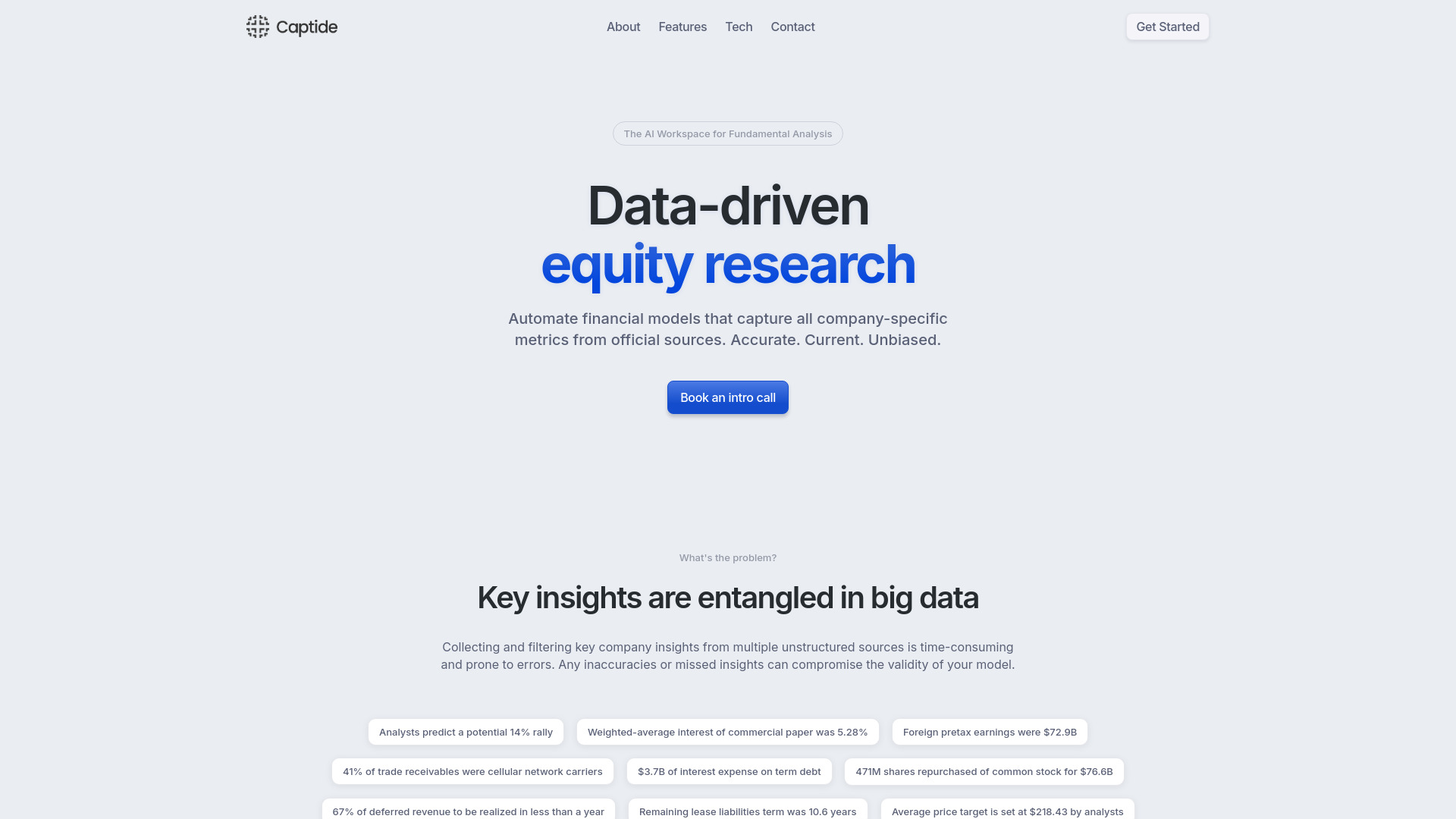 Captide网页截图,Captide网页快照