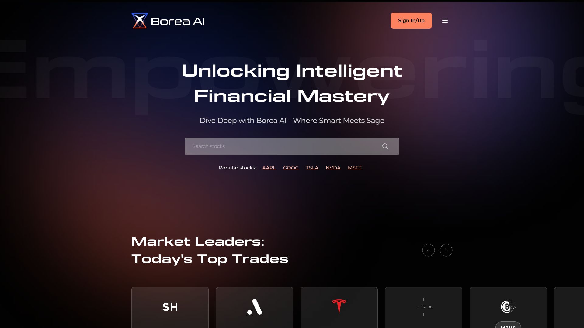 Borea AI网页截图,Borea AI网页快照
