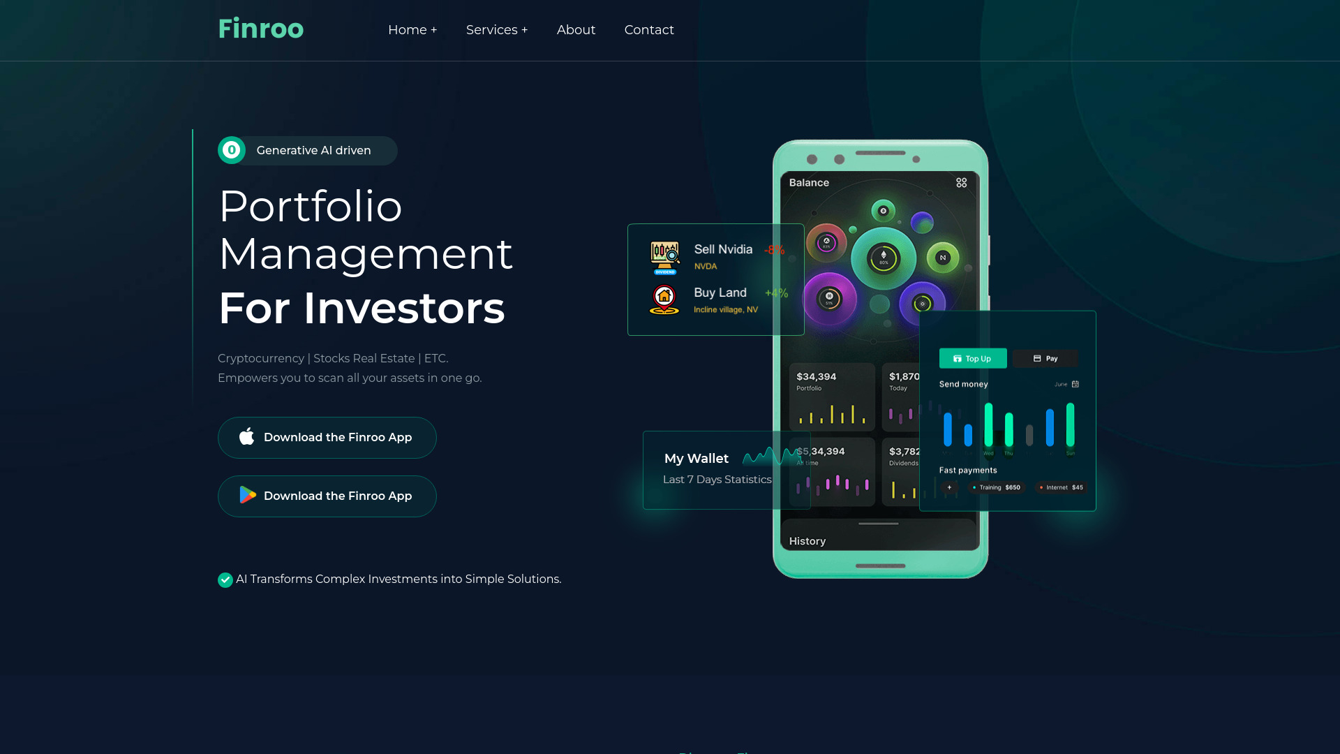 Finroo网页截图,Finroo网页快照