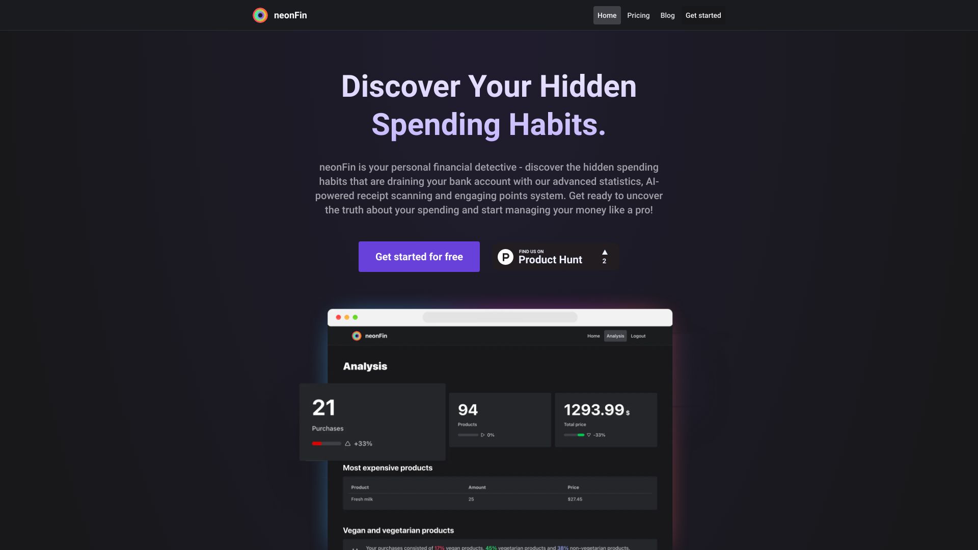 neonFin网页截图,neonFin网页快照