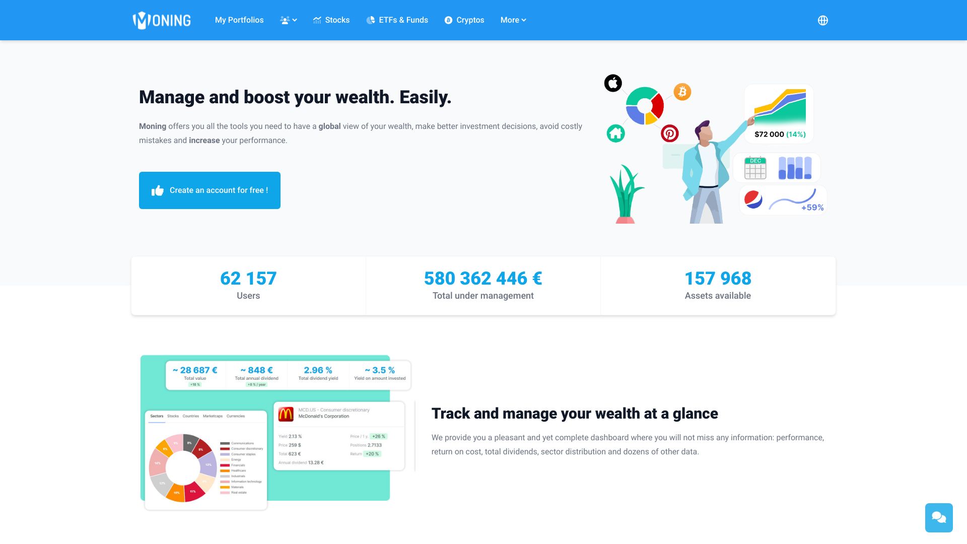 Moning网页截图,Moning网页快照