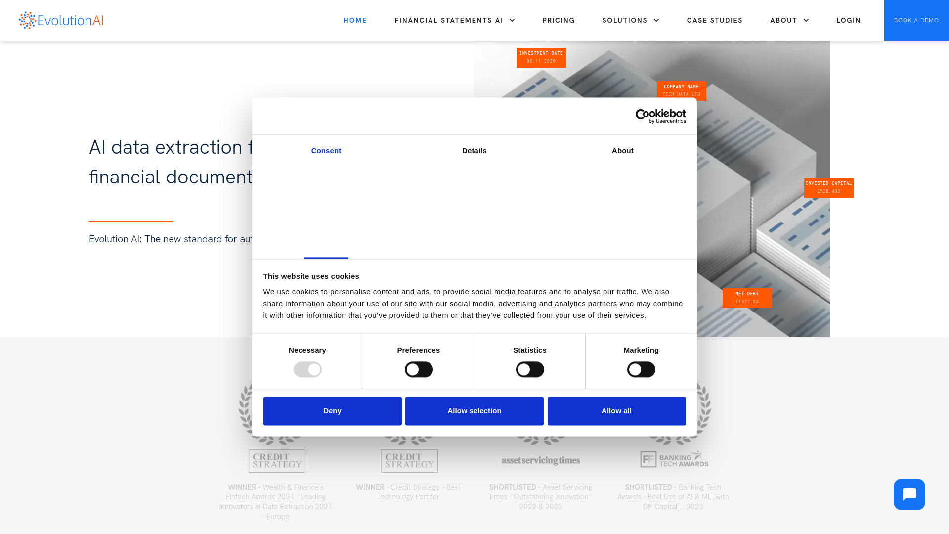 Evolution AI网页截图,Evolution AI网页快照