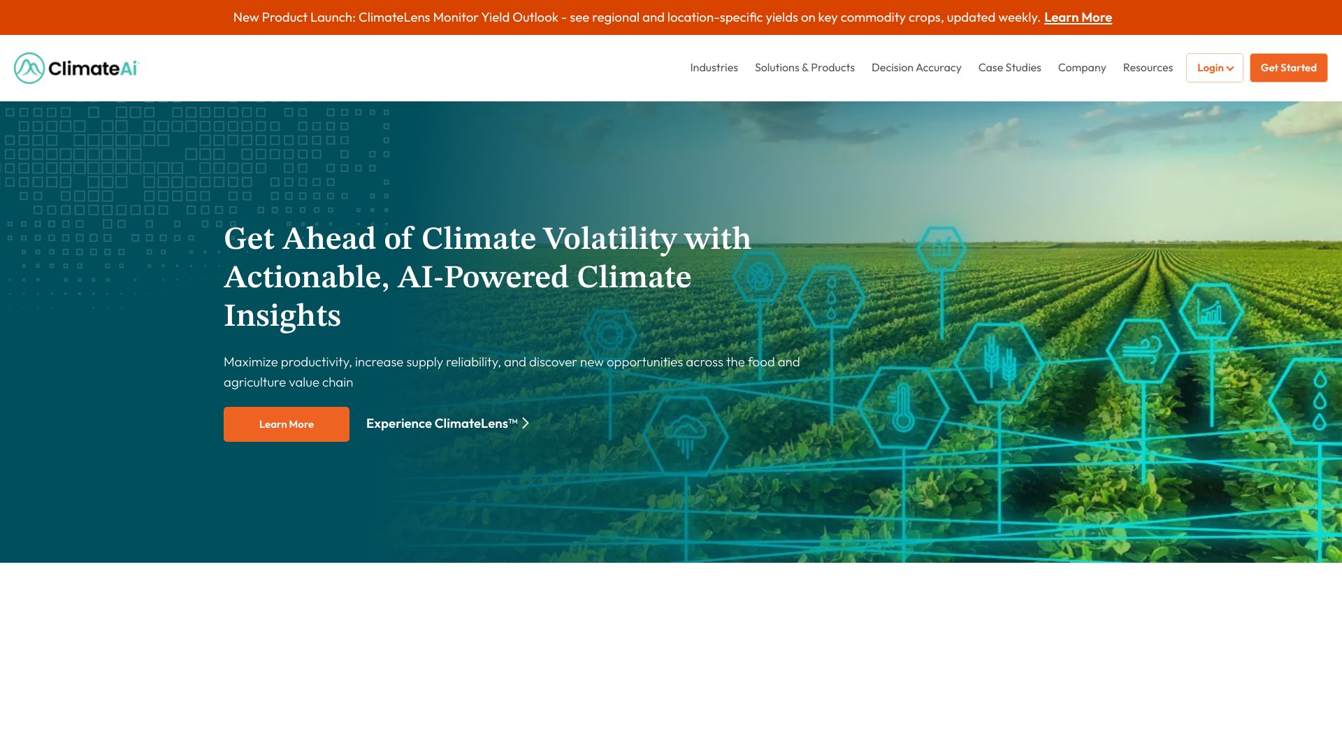 Climate Ai网页截图,Climate Ai网页快照