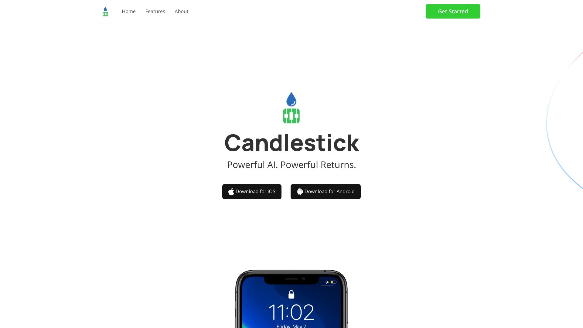 Candlestick AI网页截图,Candlestick AI网页快照
