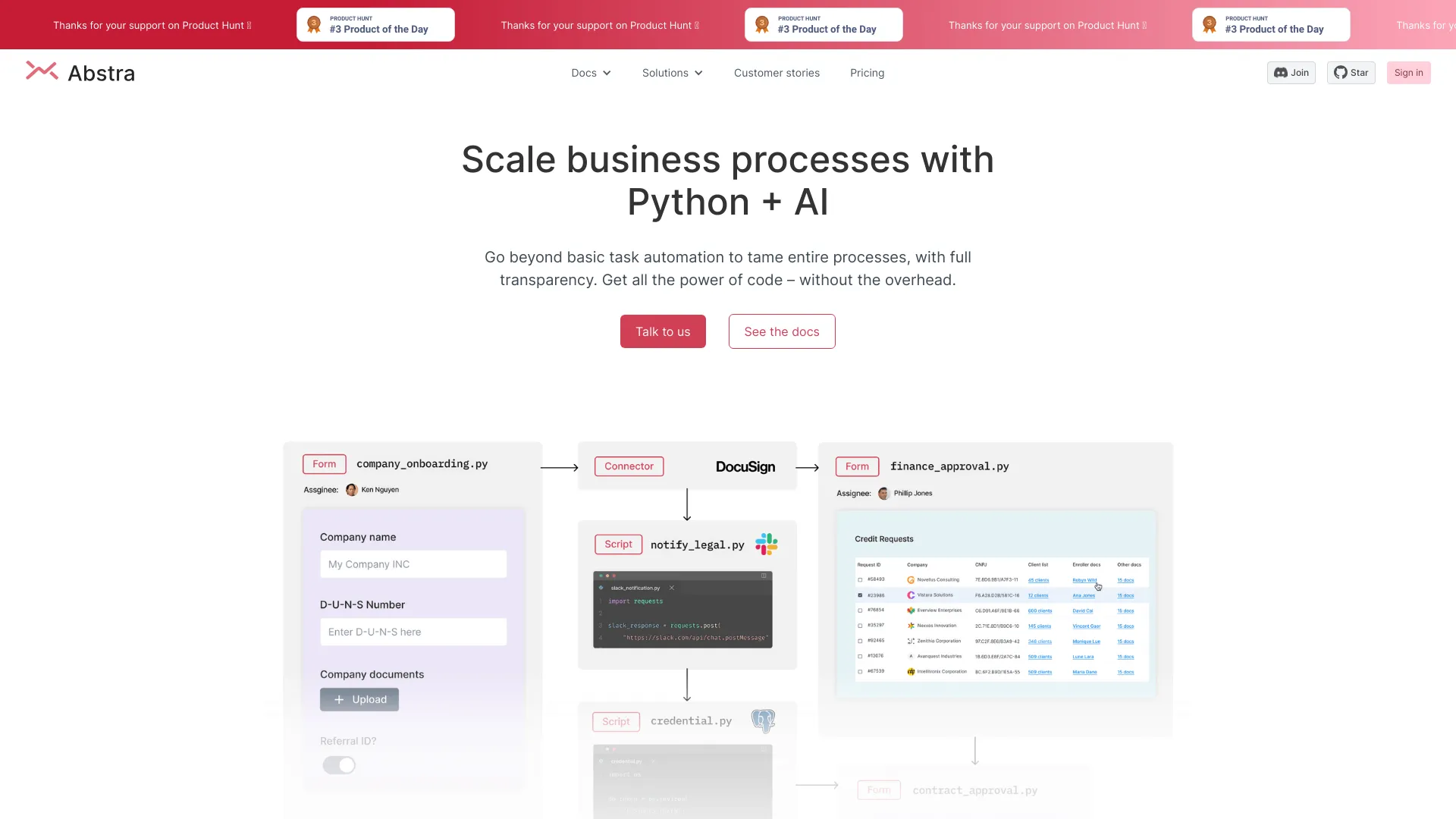 Abstra Workflows网页截图,Abstra Workflows网页快照