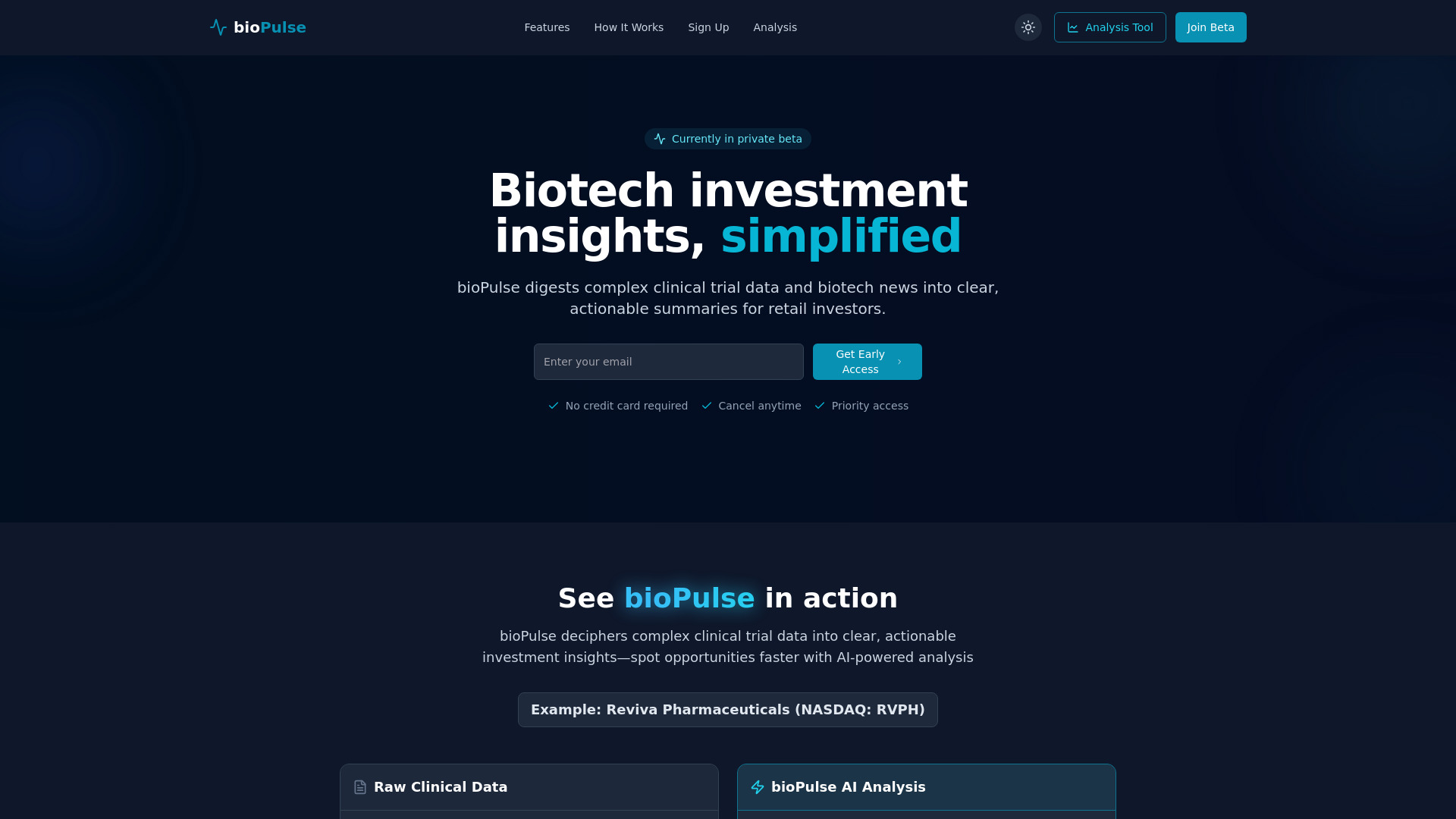 bioPulse网页截图,bioPulse网页快照