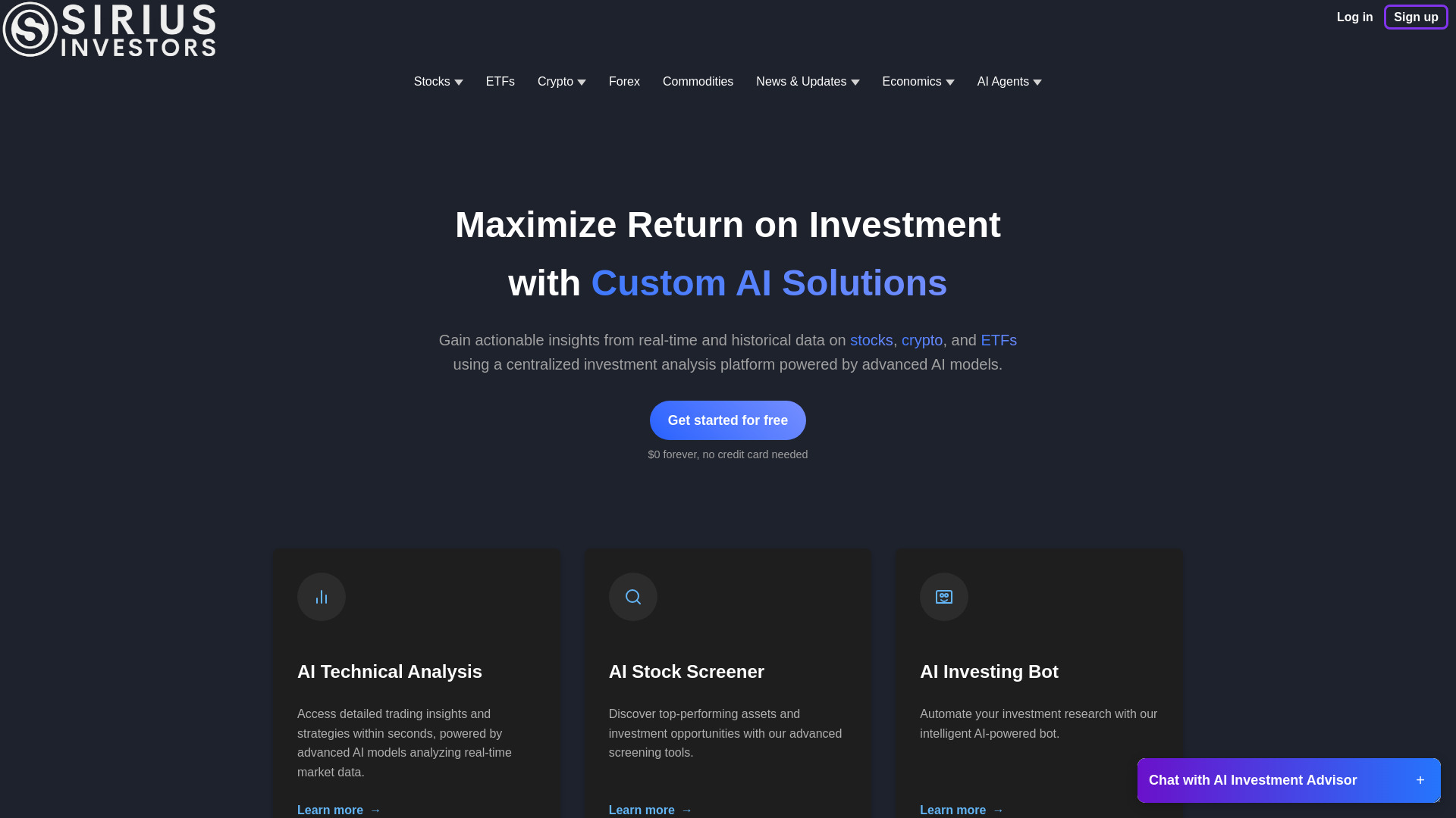 Sirius Investors网页截图,Sirius Investors网页快照