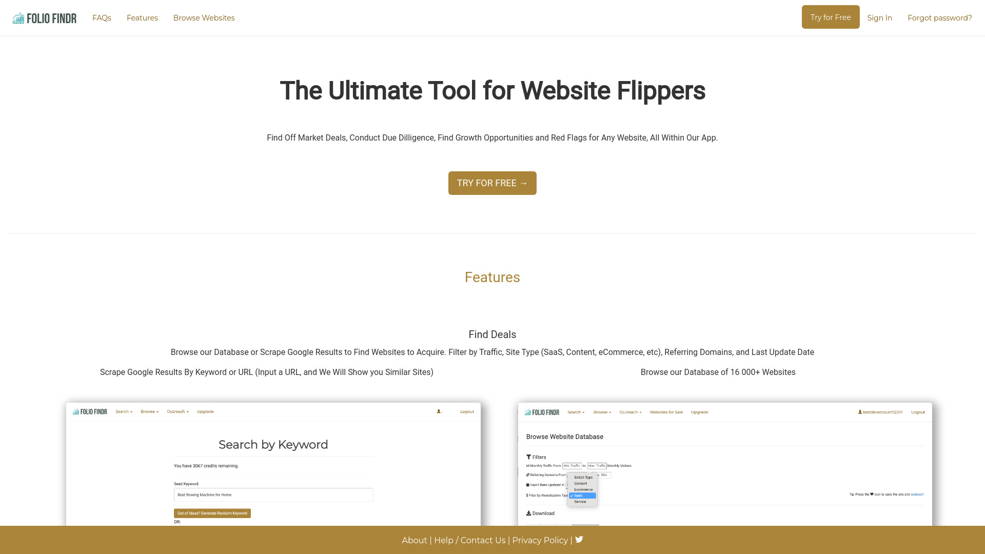 Folio Findr网页截图,Folio Findr网页快照