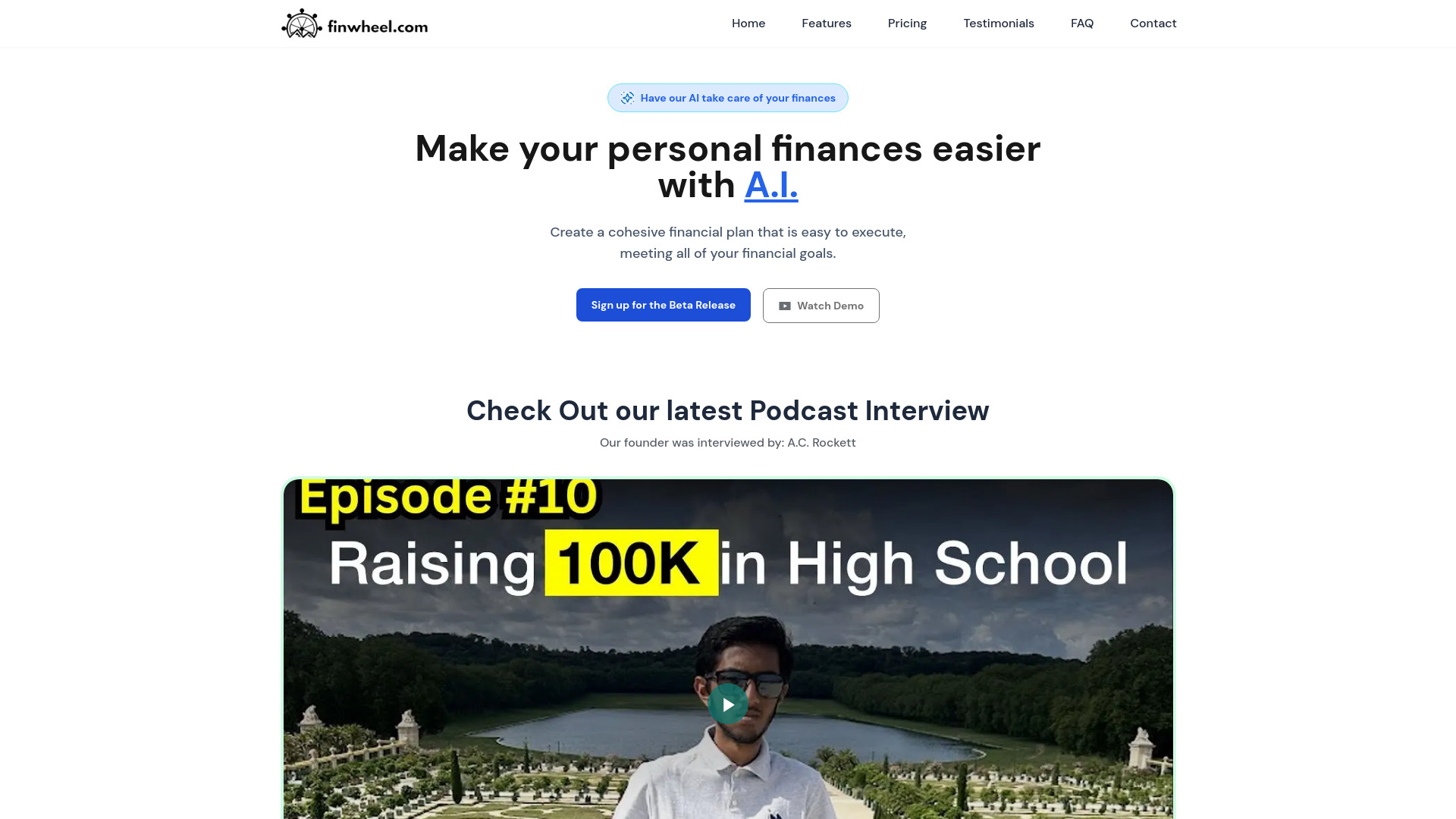 FinWheel网页截图,FinWheel网页快照