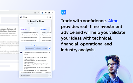 AIME – The ChatGPT in finance area网页截图,AIME – The ChatGPT in finance area网页快照