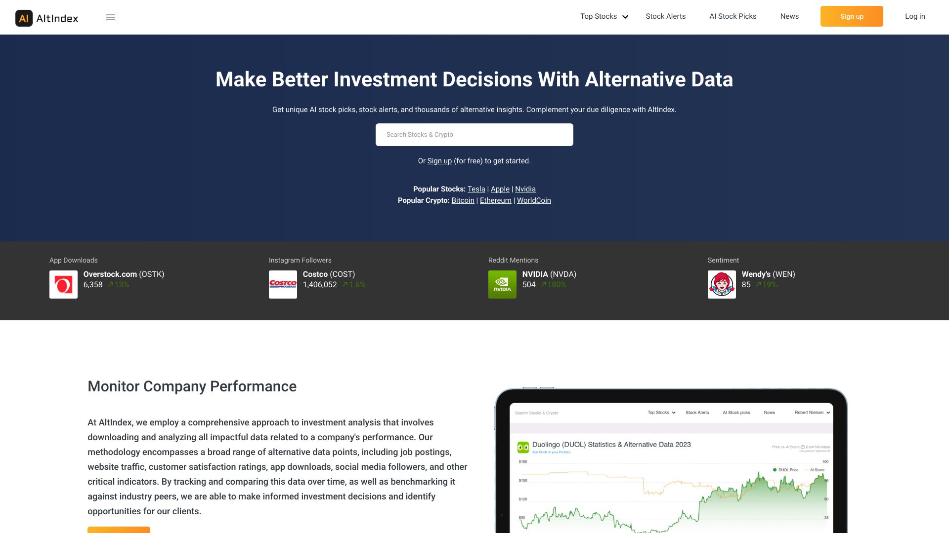 Altindex ai网页截图,Altindex ai网页快照