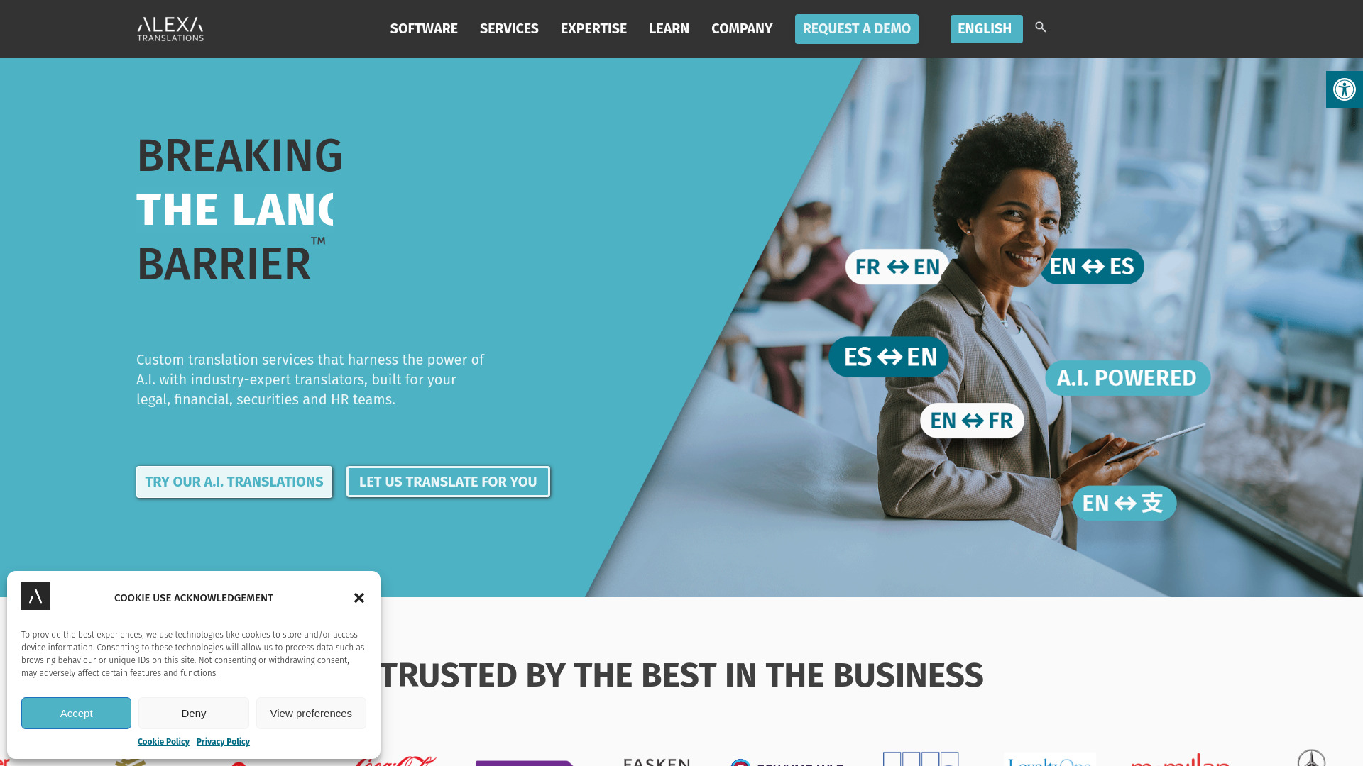 Alexa Translations A.I.网页截图,Alexa Translations A.I.网页快照