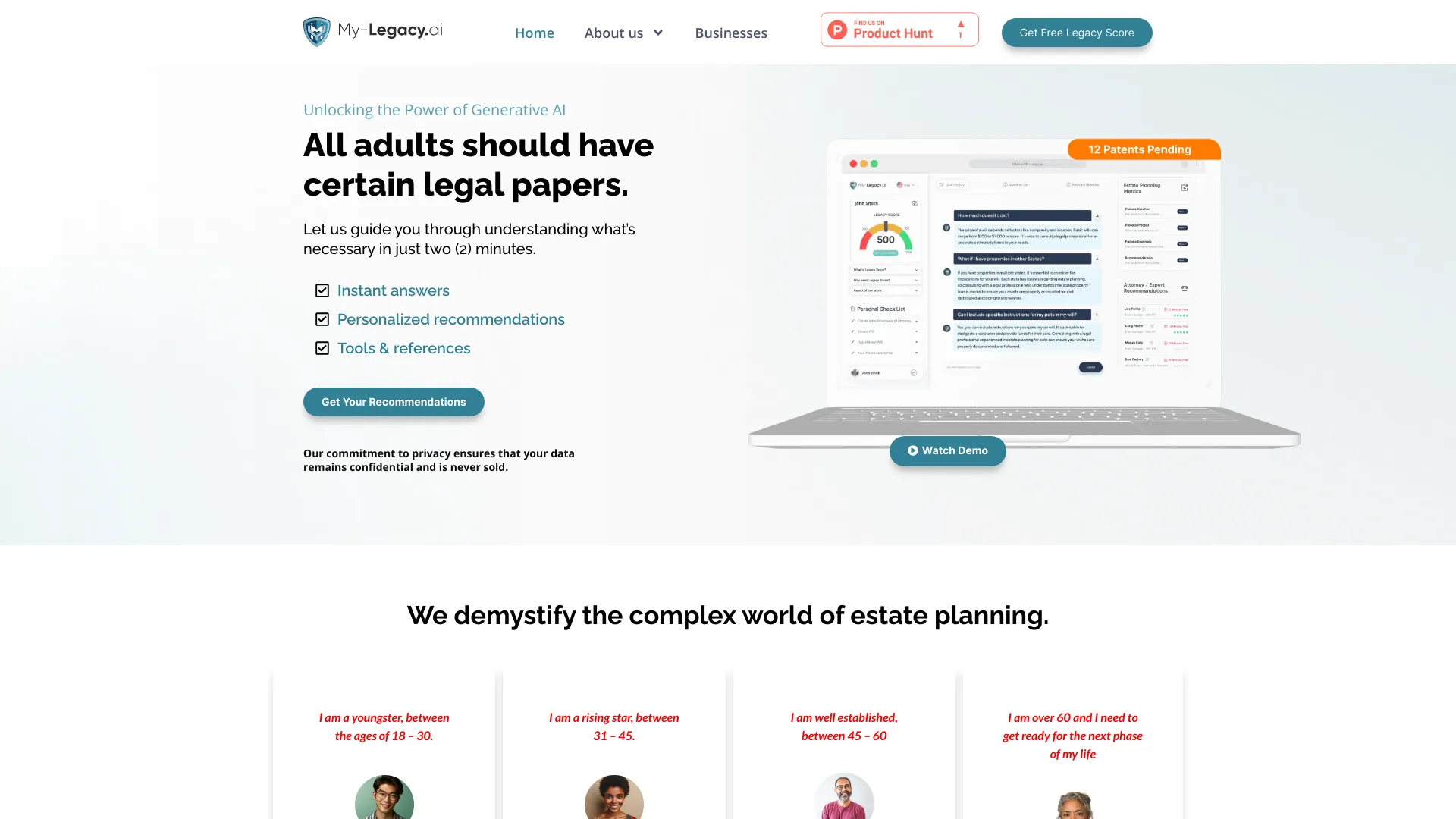 My-legacy.ai网页截图,My-legacy.ai网页快照
