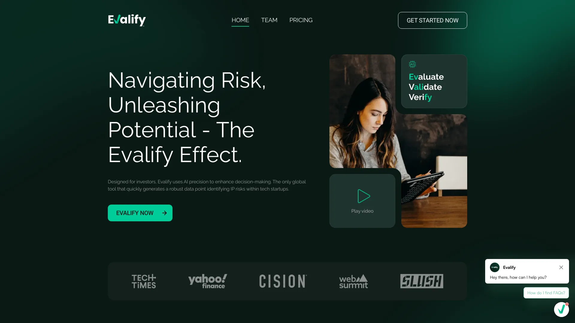Evalify网页截图,Evalify网页快照