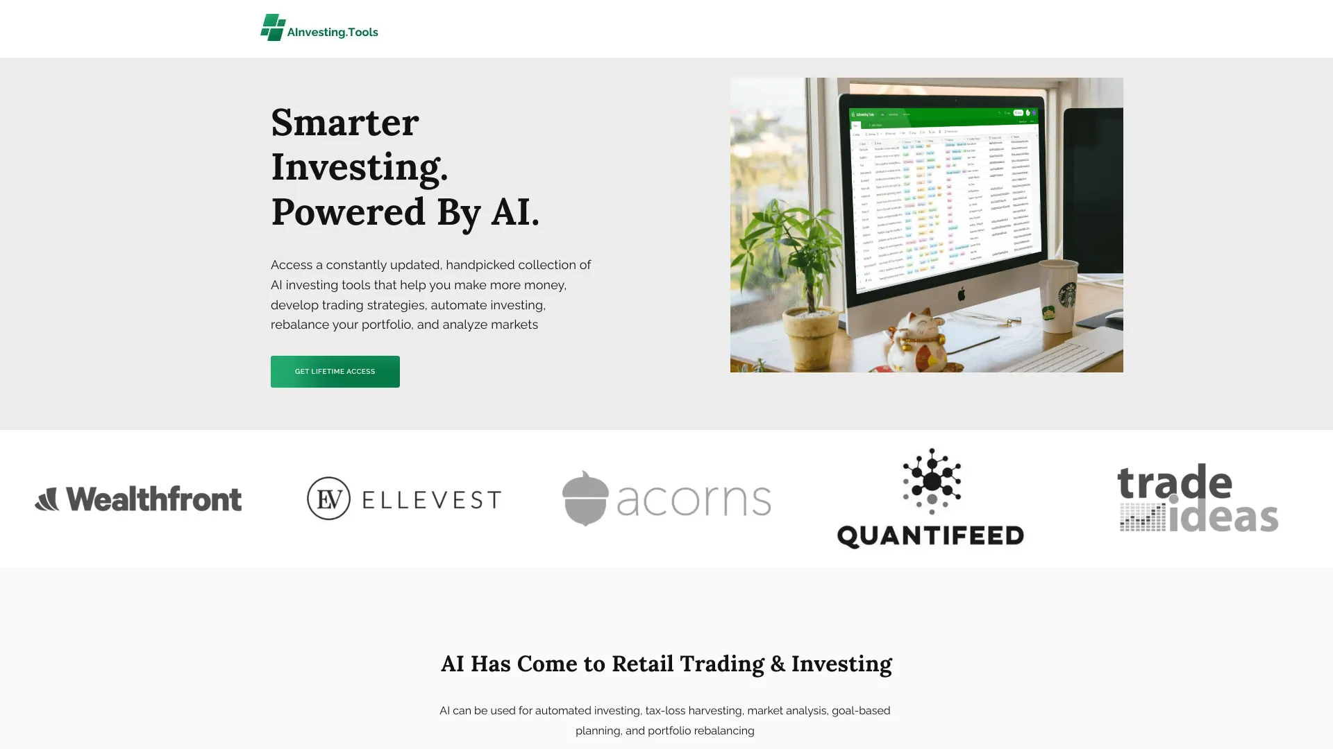 AI Investing Tools网页截图,AI Investing Tools网页快照