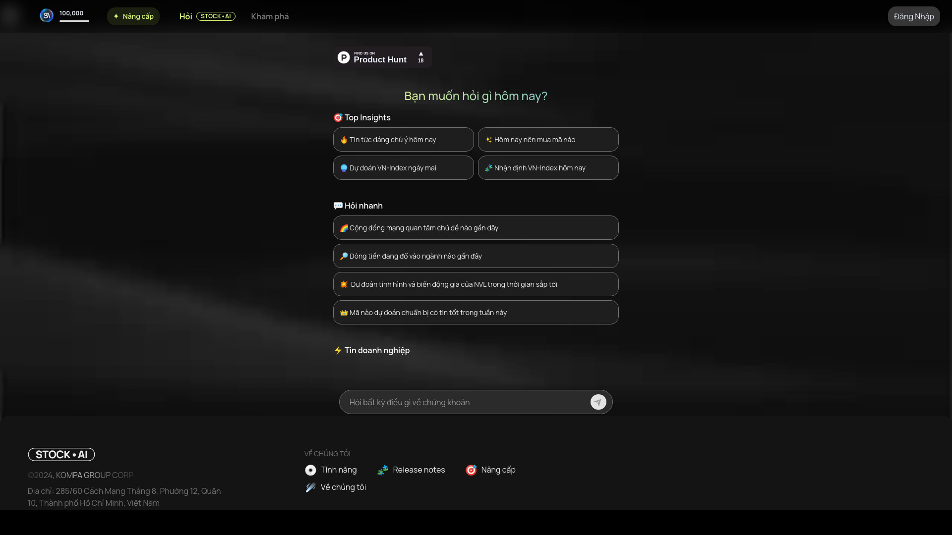 StockAI Vietnam网页截图,StockAI Vietnam网页快照