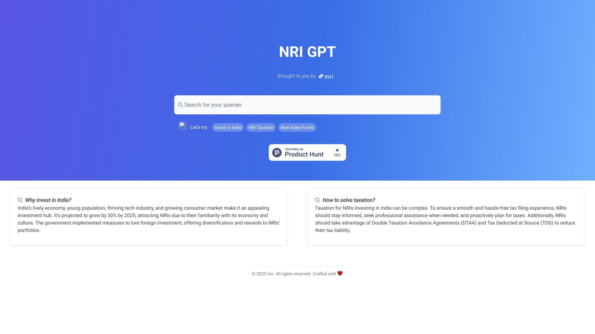 NRI GPT网页截图,NRI GPT网页快照