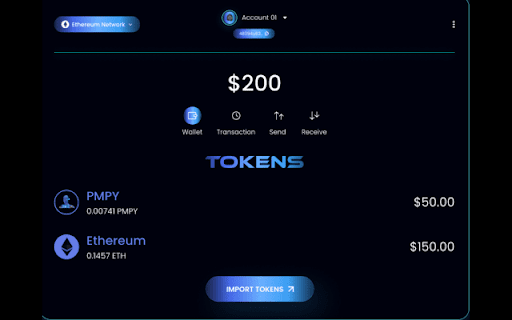 Pmpy wallet网页截图,Pmpy wallet网页快照