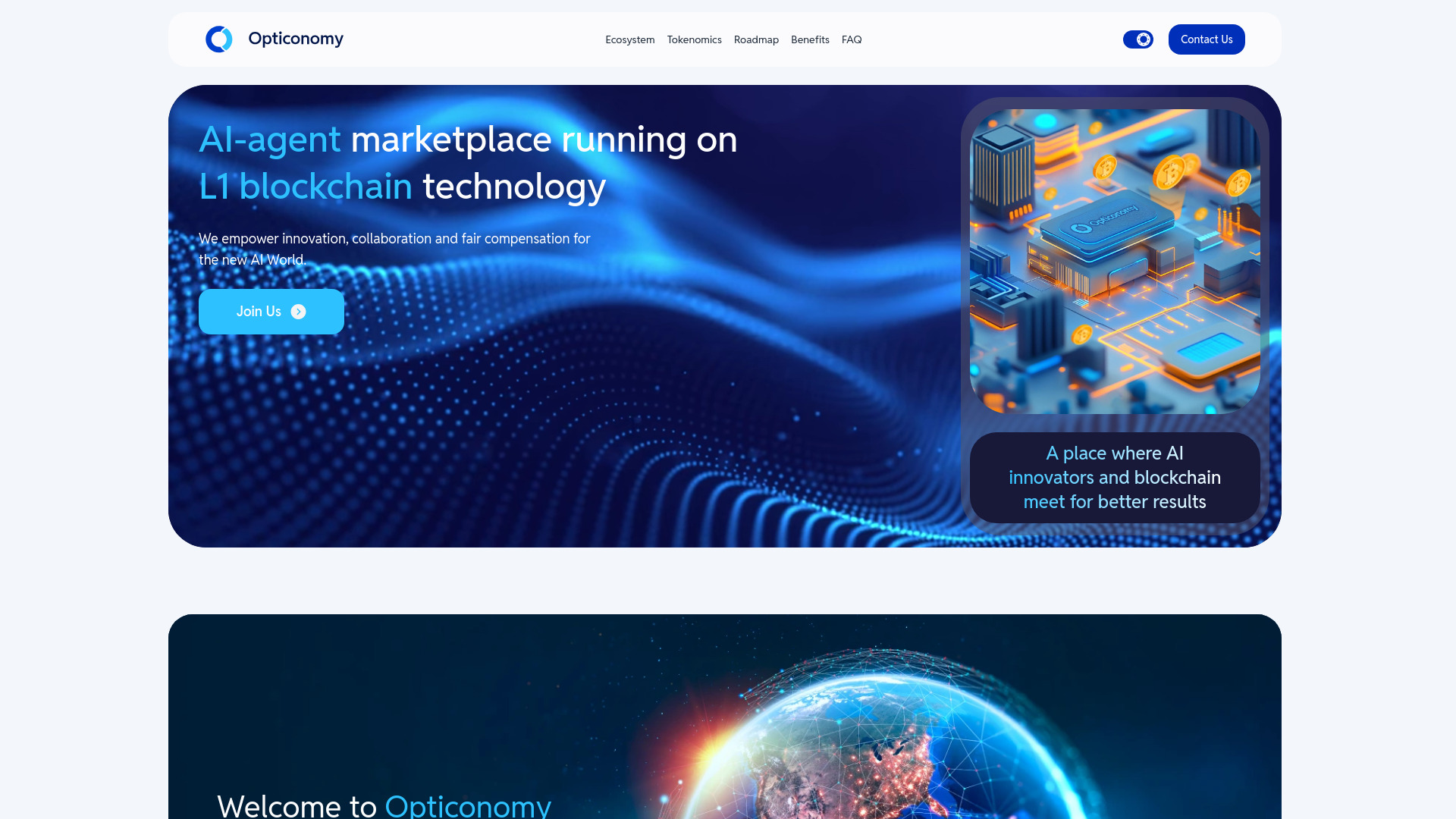 Opticonomy网页截图,Opticonomy网页快照