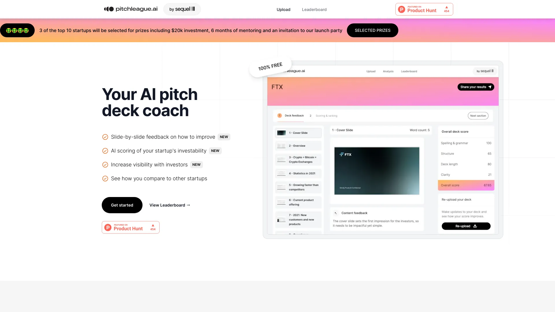 PitchLeague.ai网页截图,PitchLeague.ai网页快照