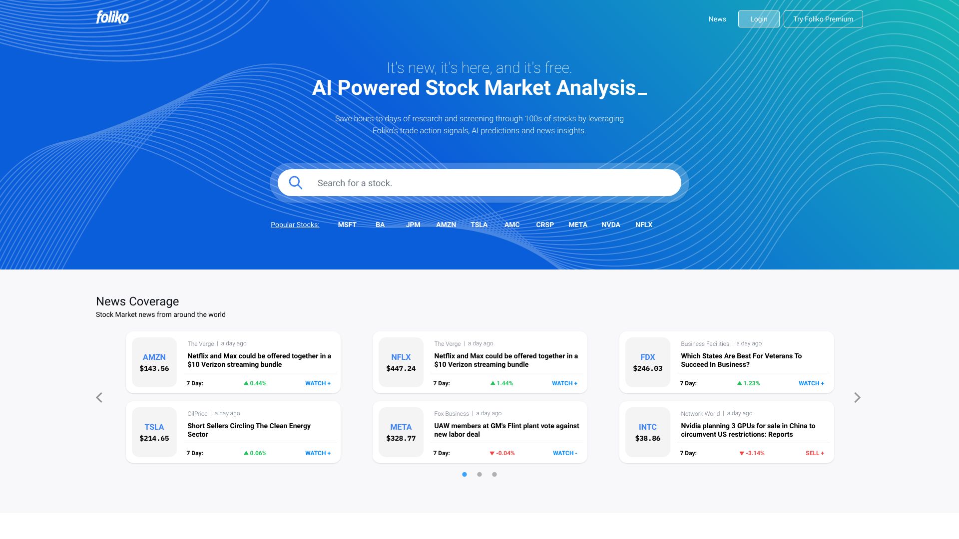 Foliko by SynerAI网页截图,Foliko by SynerAI网页快照