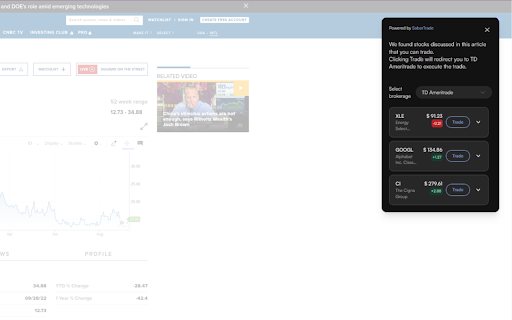 SaberTrade Browser Plugin网页截图,SaberTrade Browser Plugin网页快照