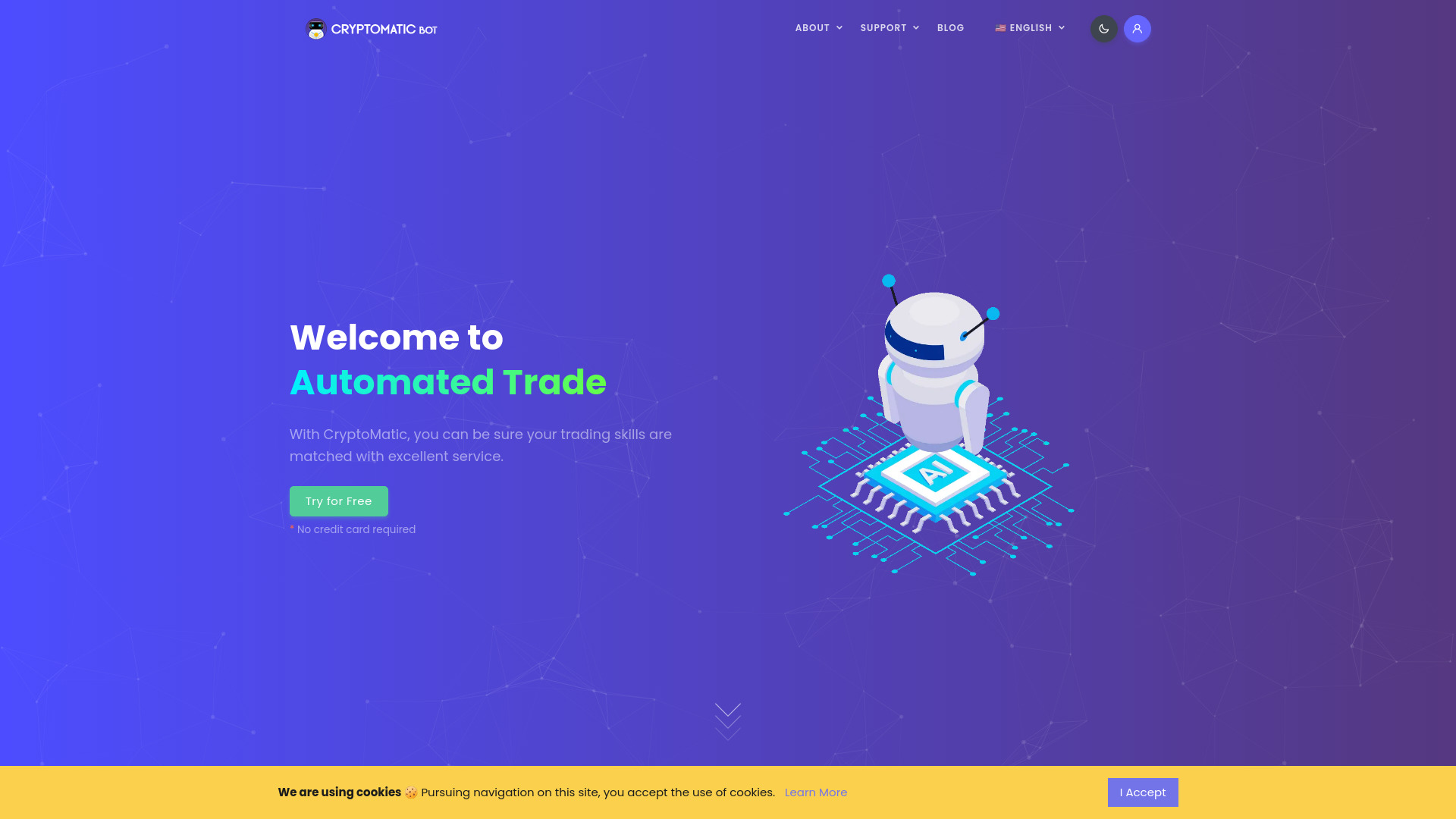 CryptoMatic Bot网页截图,CryptoMatic Bot网页快照
