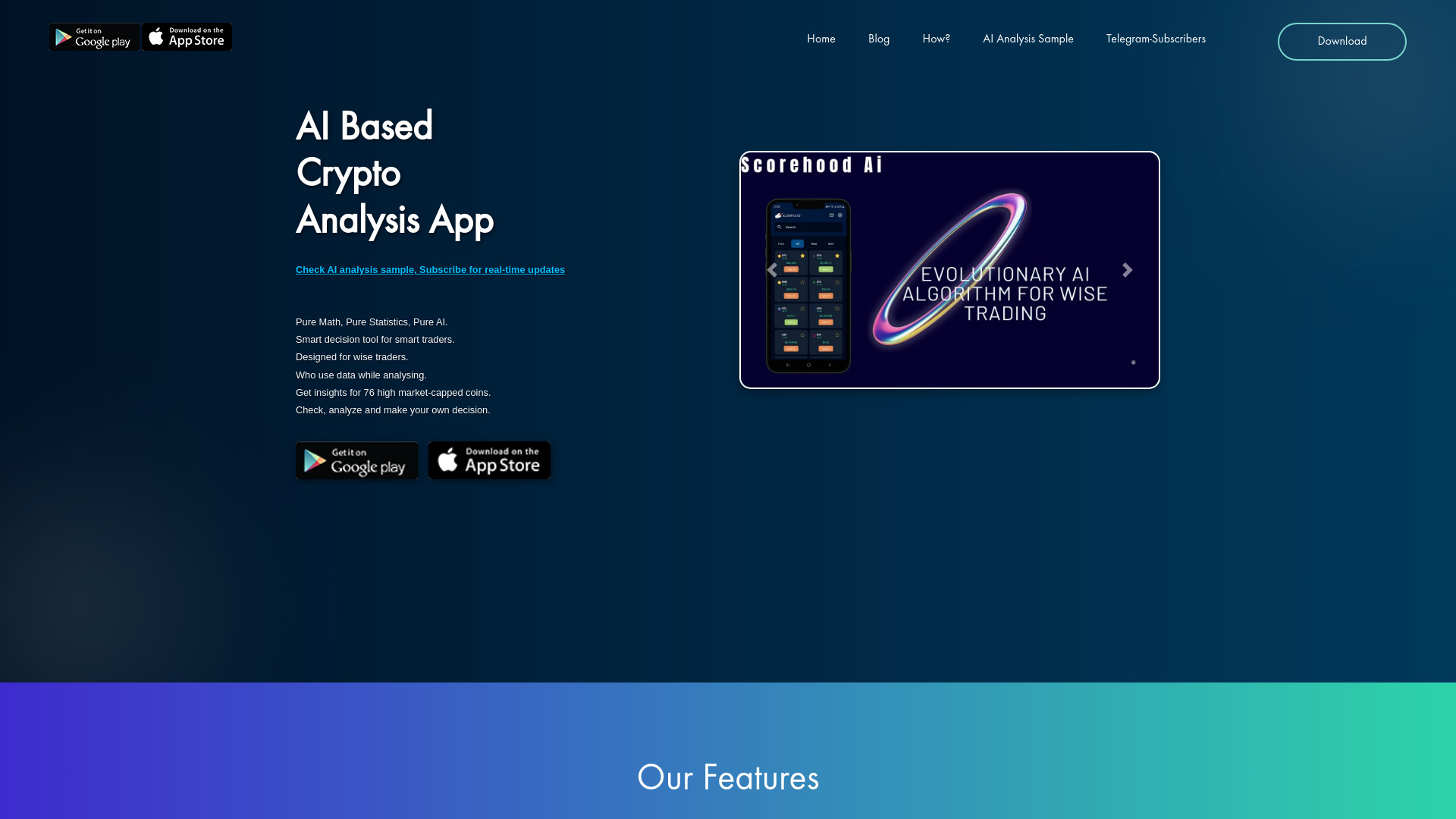 Scorehood Bull/Bear Crypto Analysis App网页截图,Scorehood Bull/Bear Crypto Analysis App网页快照
