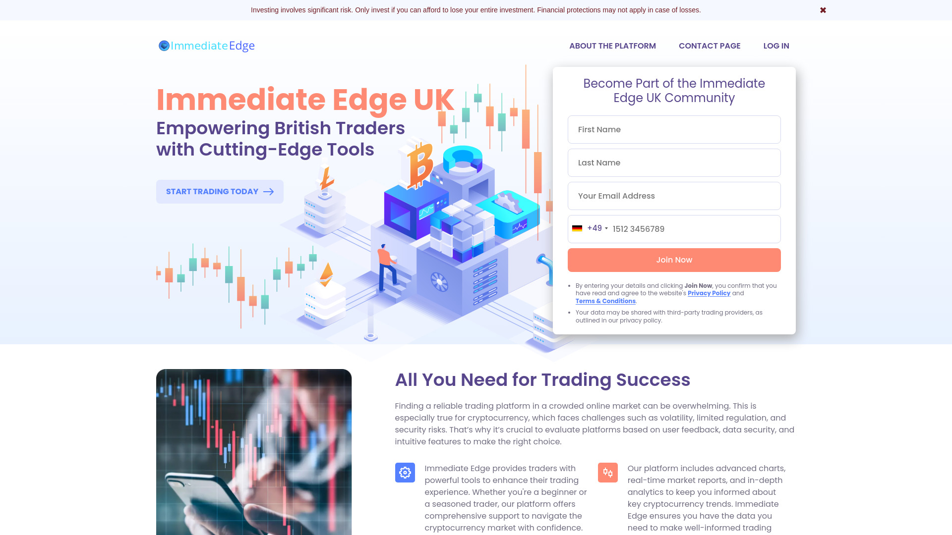 Immediate Edge网页截图,Immediate Edge网页快照