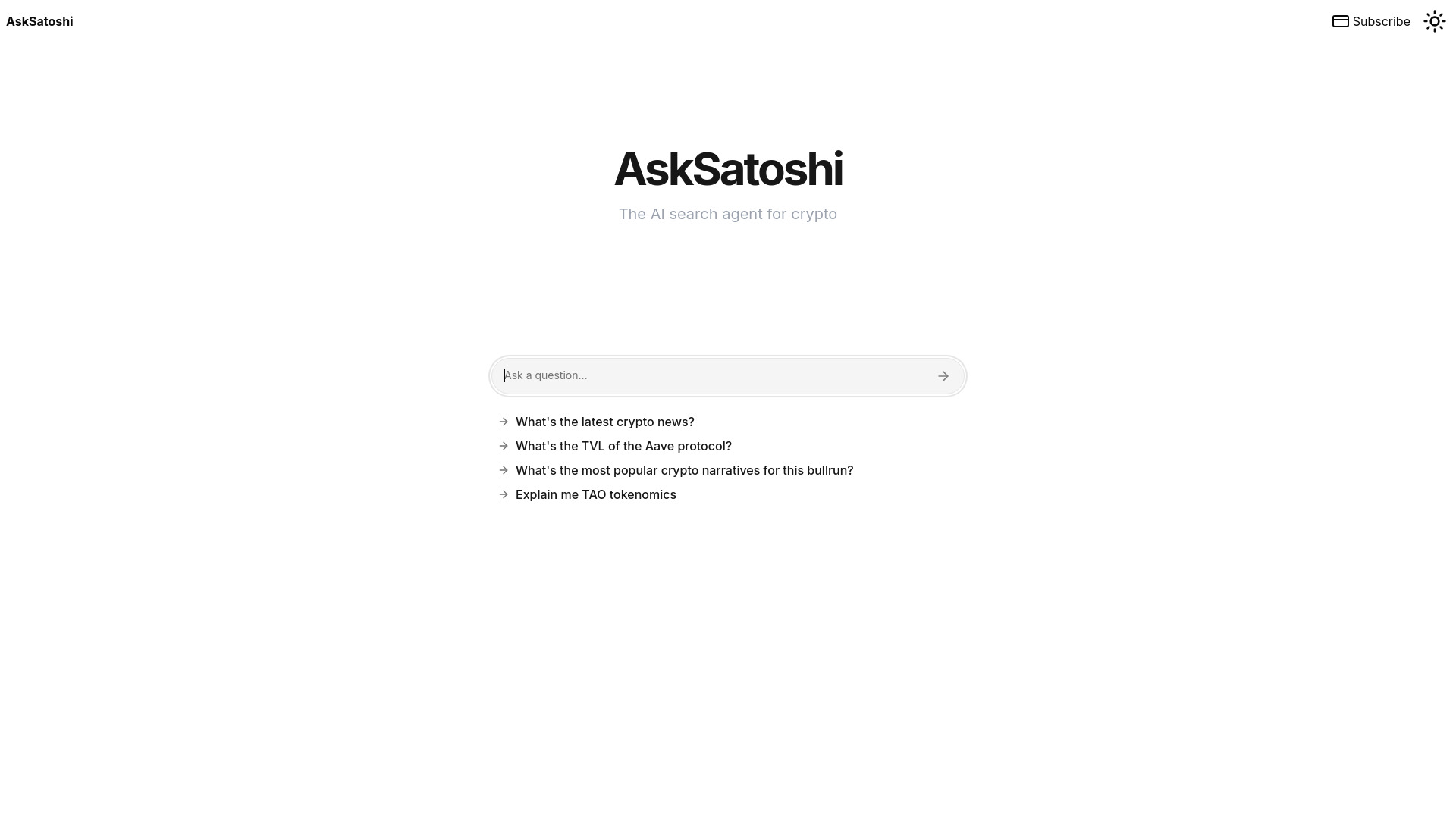 AskSatoshi网页截图,AskSatoshi网页快照