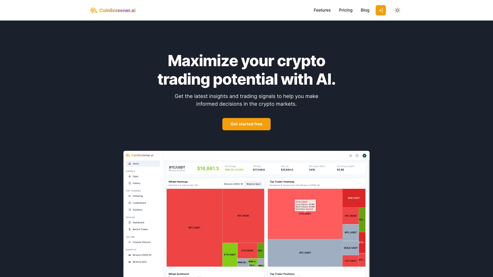 CoinScreener网页截图,CoinScreener网页快照
