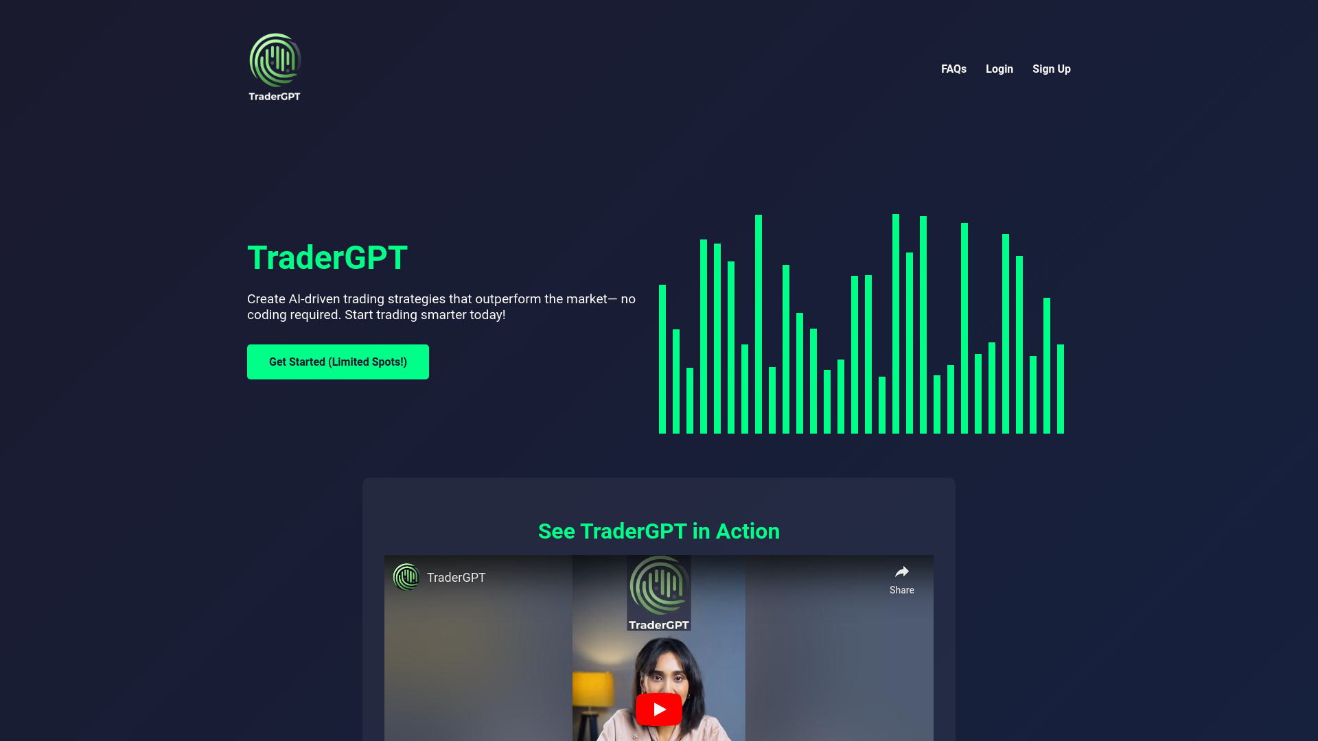 TraderGPT网页截图,TraderGPT网页快照