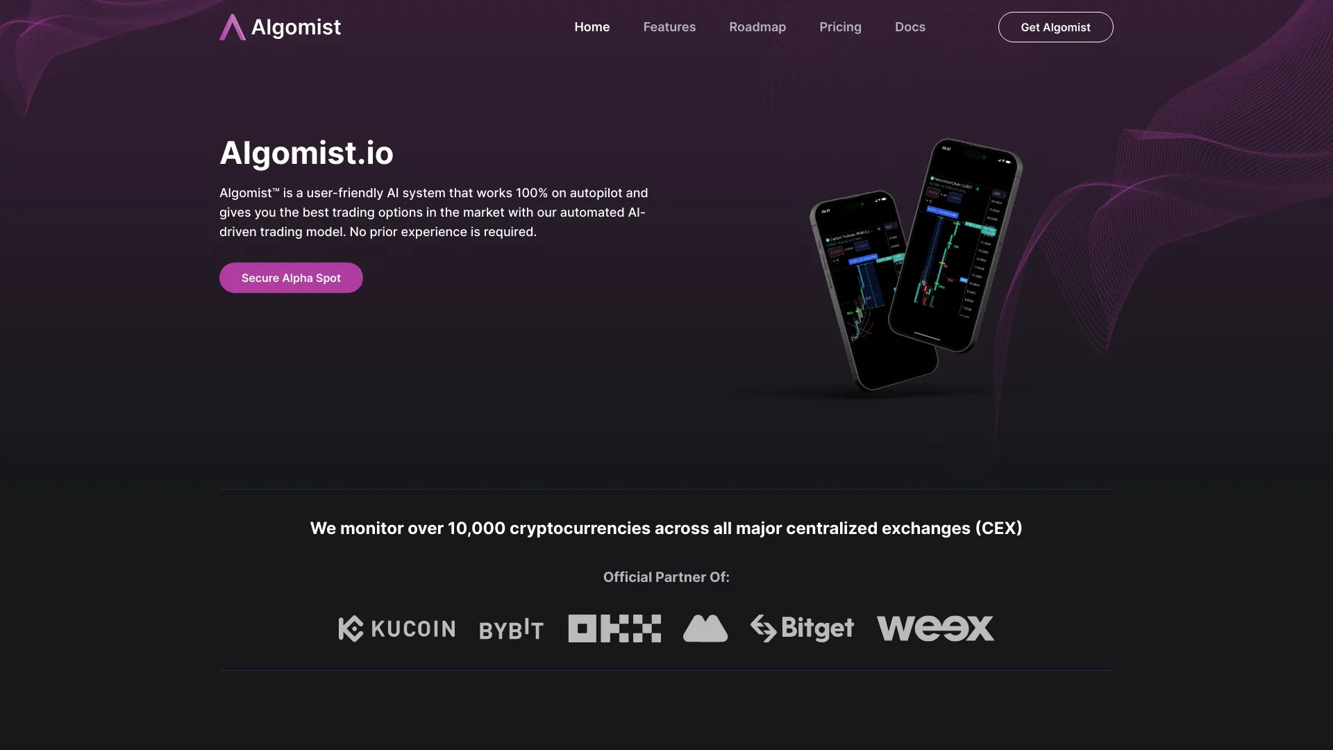 Algomist网页截图,Algomist网页快照