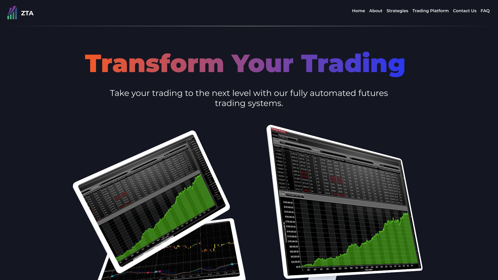 Zion Trading Algos网页截图,Zion Trading Algos网页快照
