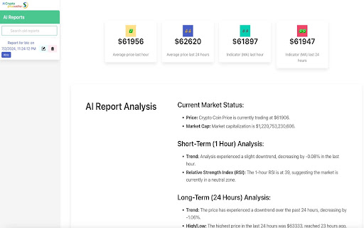 AI Crypto Price Notifier网页截图,AI Crypto Price Notifier网页快照