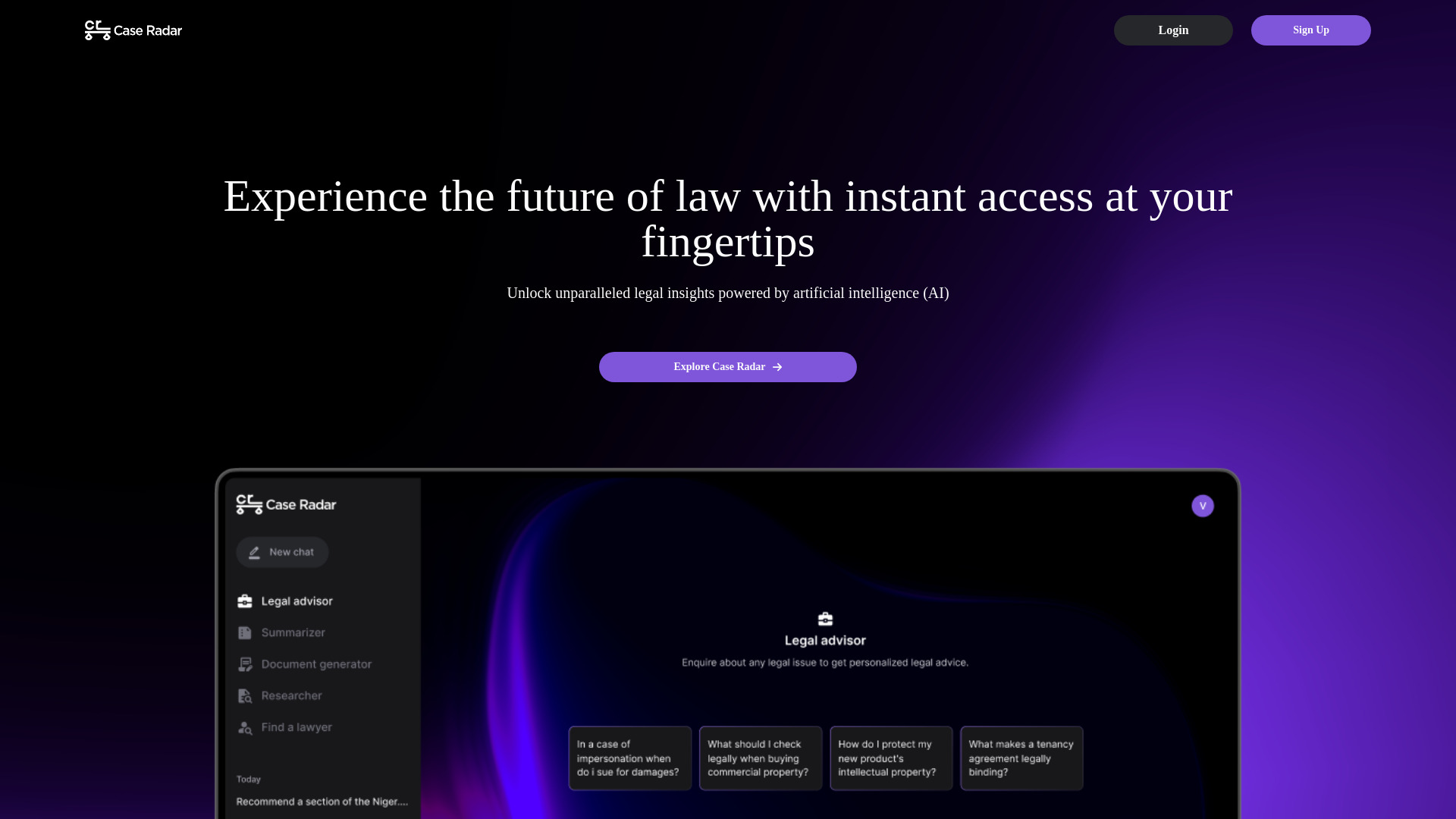 Case Radar网页截图,Case Radar网页快照