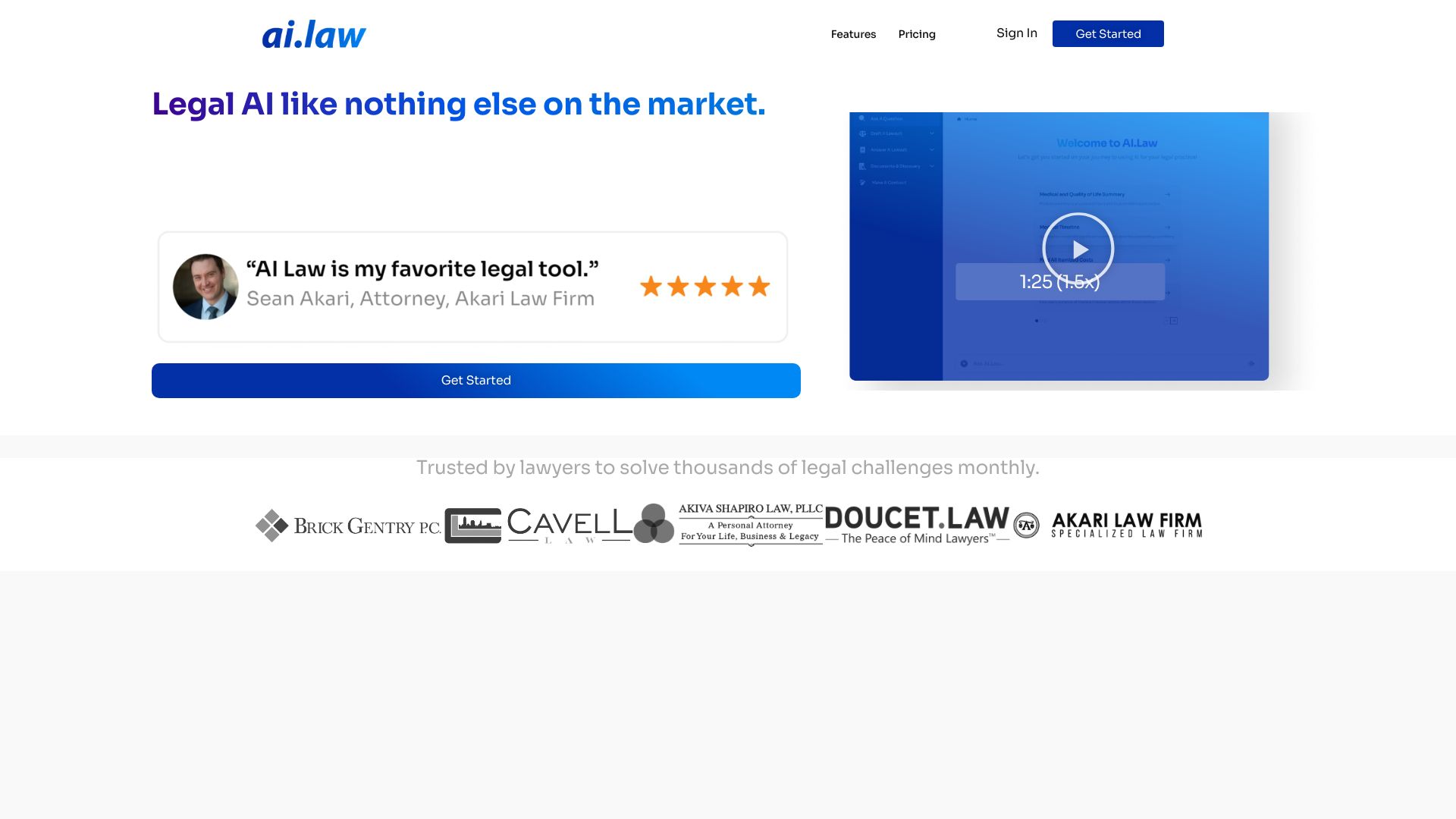 AI Law网页截图,AI Law网页快照