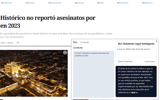 ALI: Asistente Legal Inteligente网页截图,ALI: Asistente Legal Inteligente网页快照