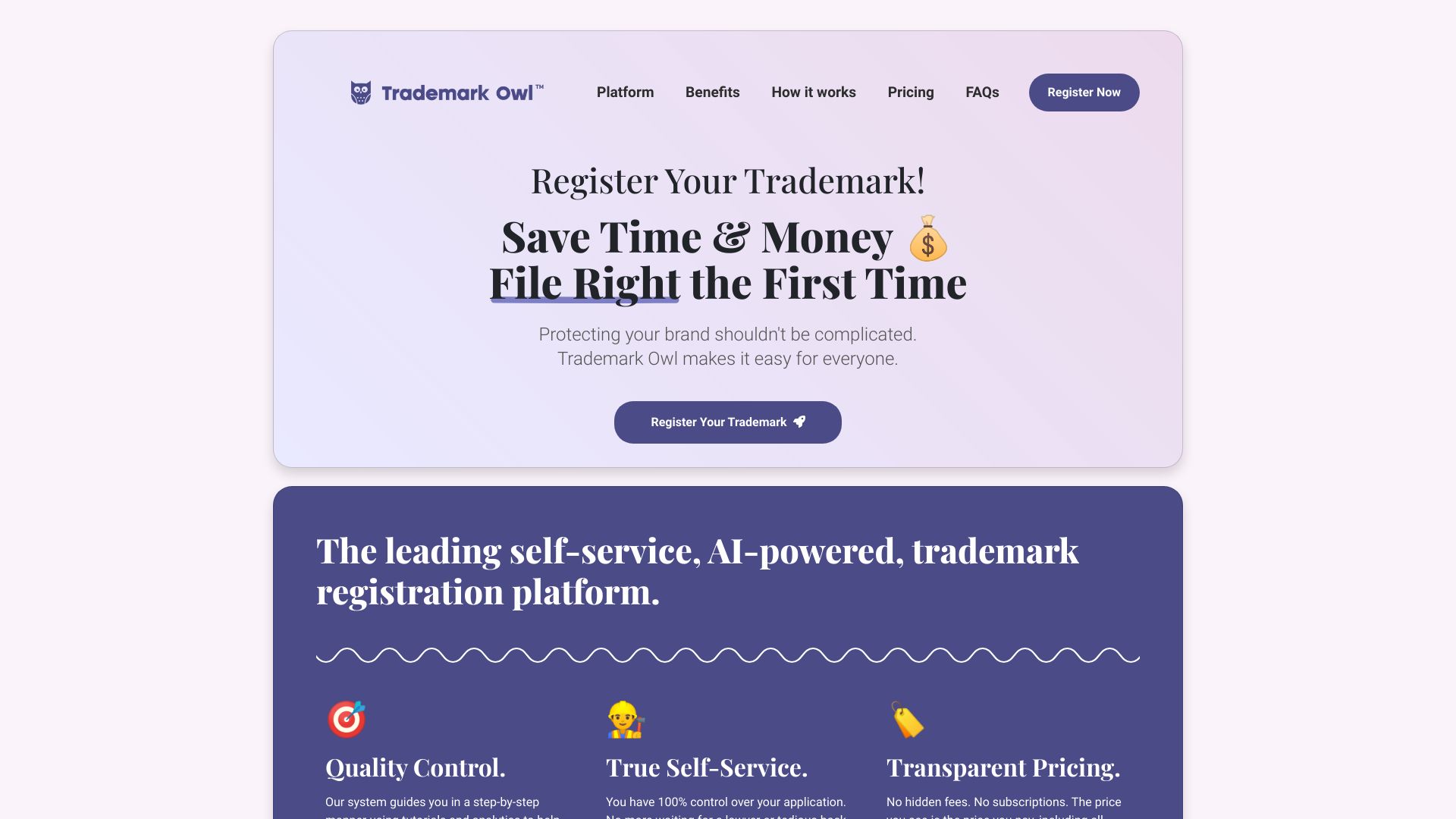 TrademarkOwl网页截图,TrademarkOwl网页快照