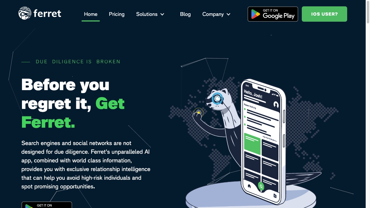 Ferret网页截图,Ferret网页快照