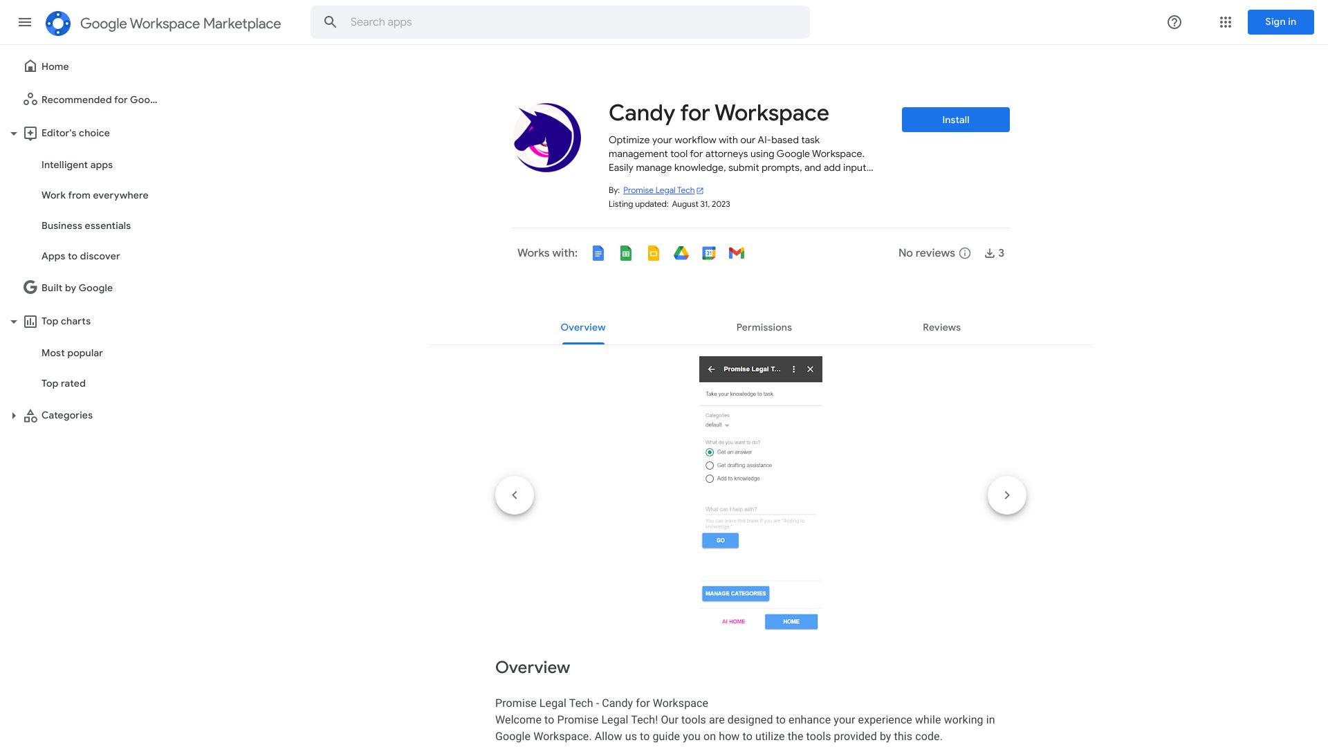 Candy for Workspace网页截图,Candy for Workspace网页快照