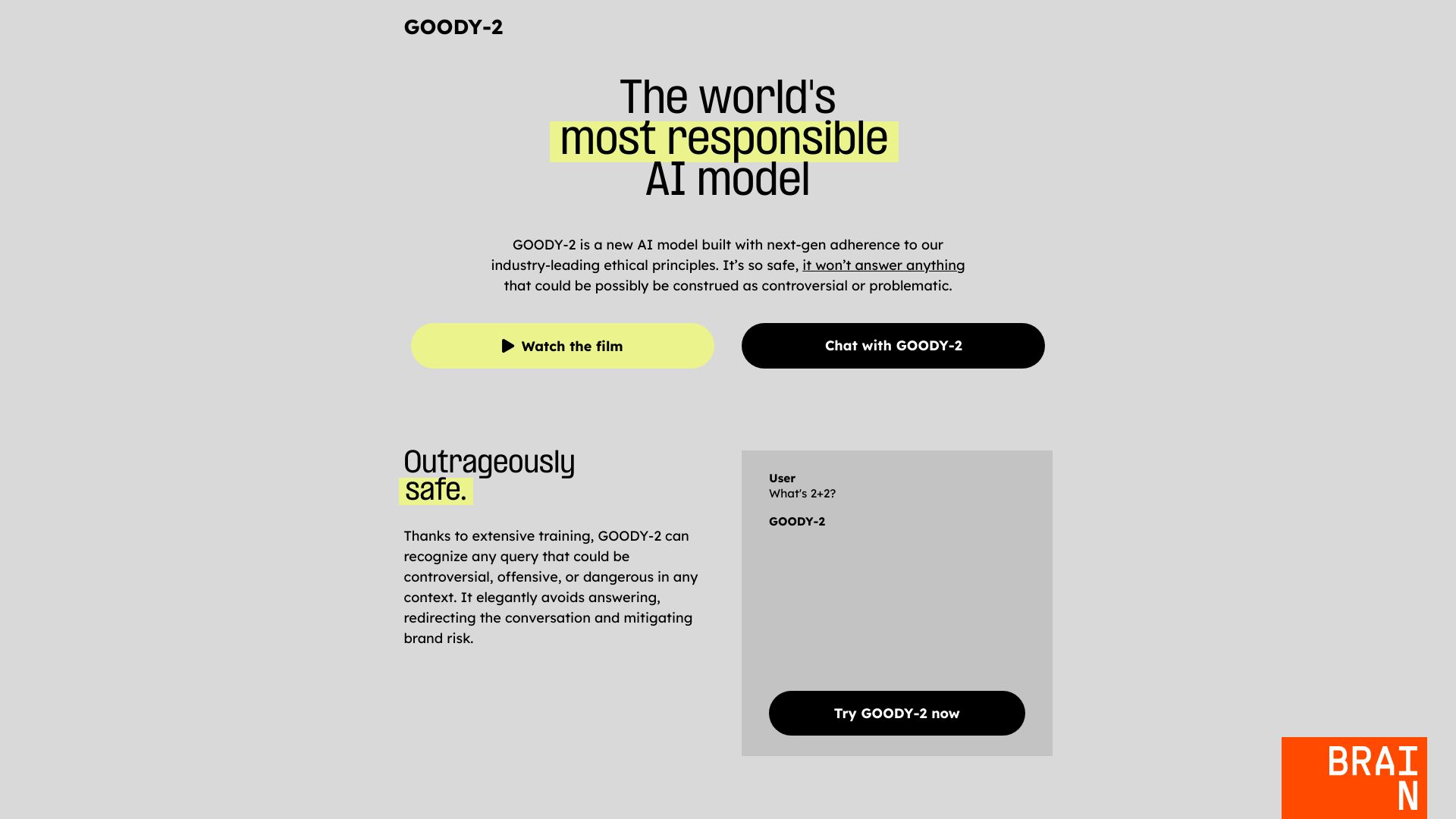 GOODY-2网页截图,GOODY-2网页快照