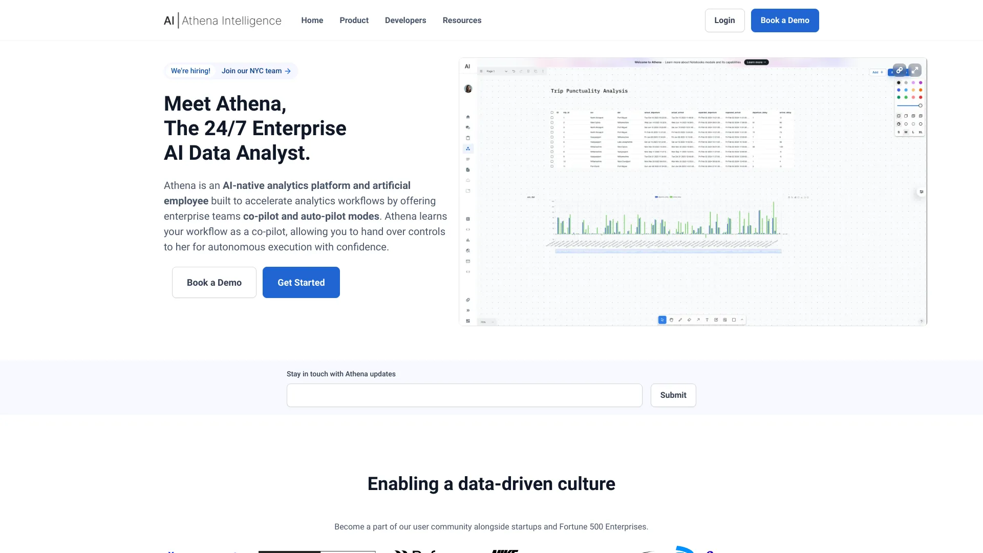 Athena Intelligence网页截图,Athena Intelligence网页快照