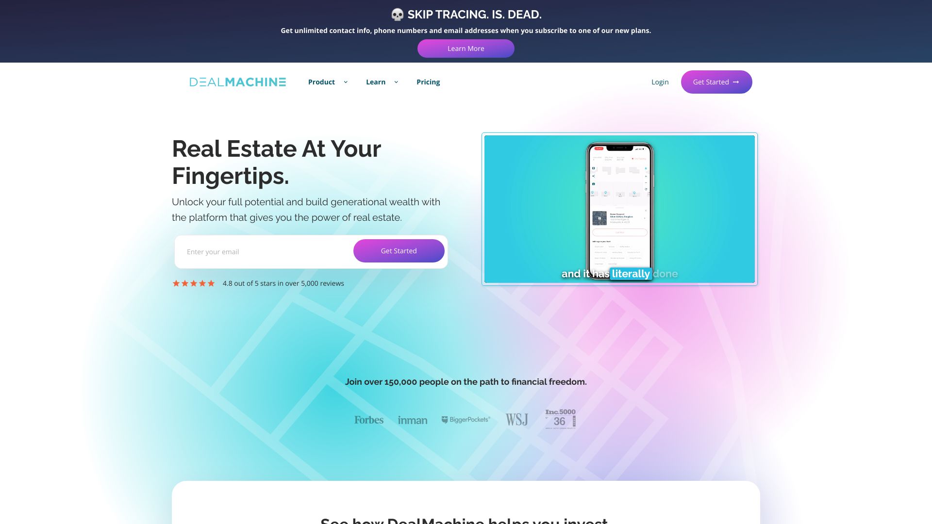 DealMachine网页截图,DealMachine网页快照