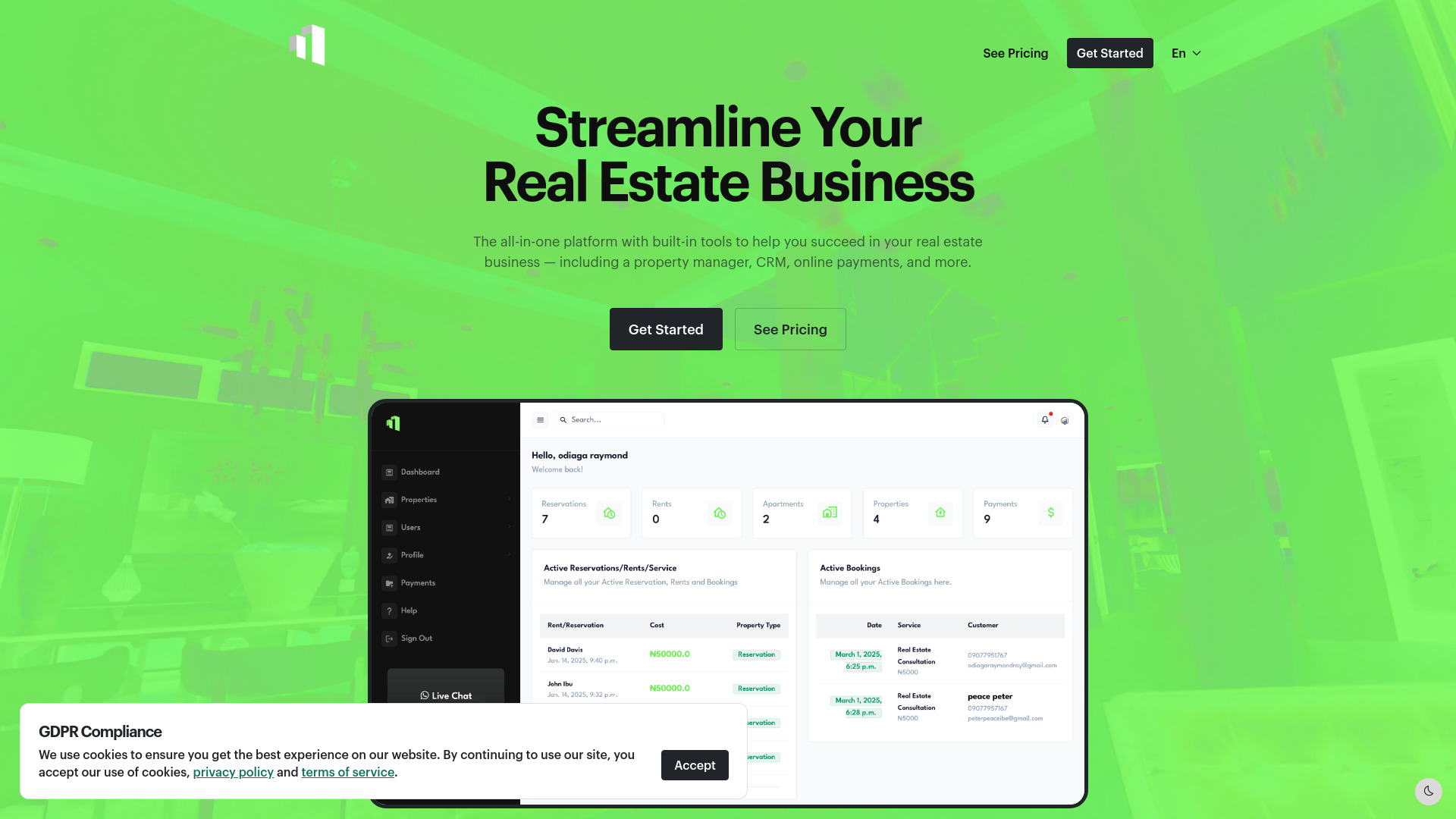 RealtyVerse网页截图,RealtyVerse网页快照